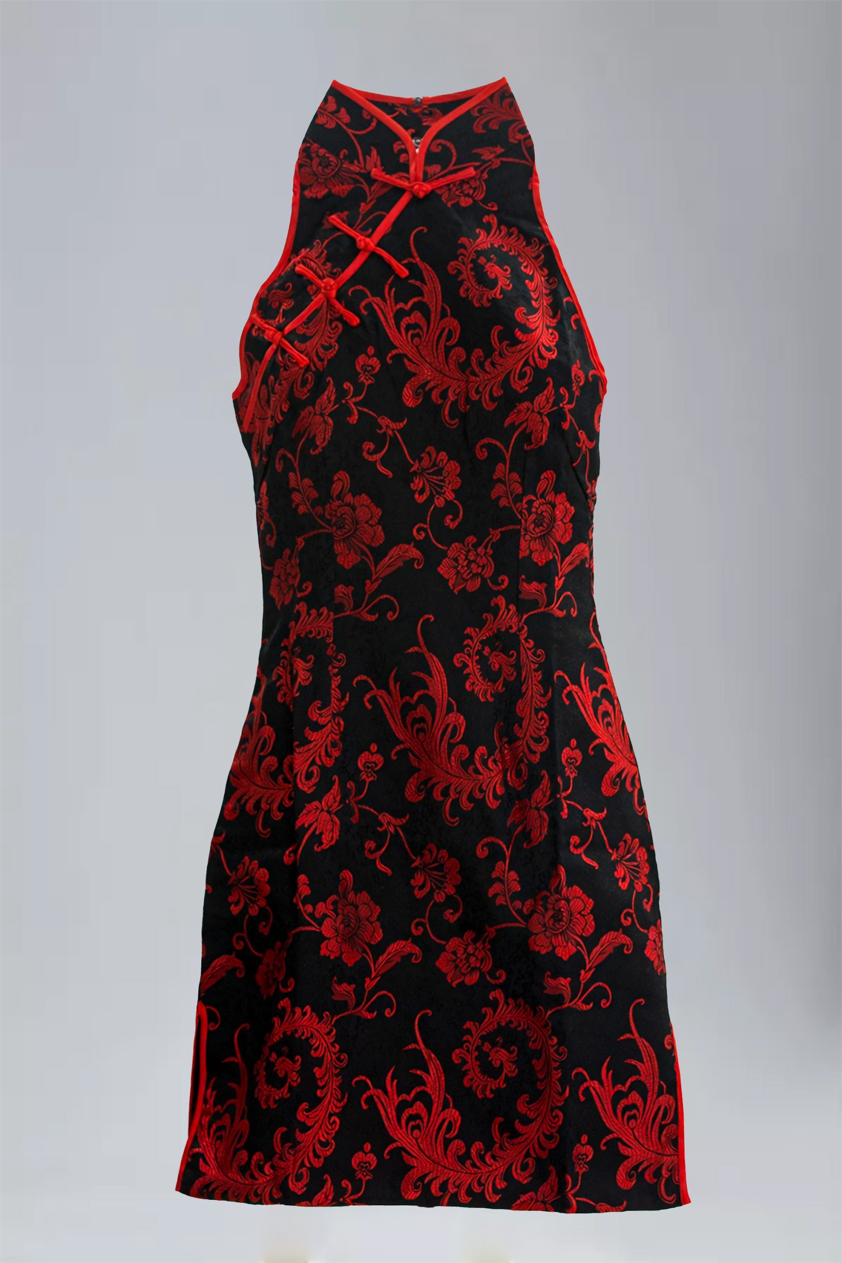 RNUV Aurora Sleeveless Silk Brocade Cheongsam - Image 8