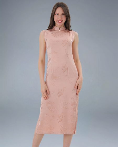 RNUV Blush Poise Jacquard Cheongsam