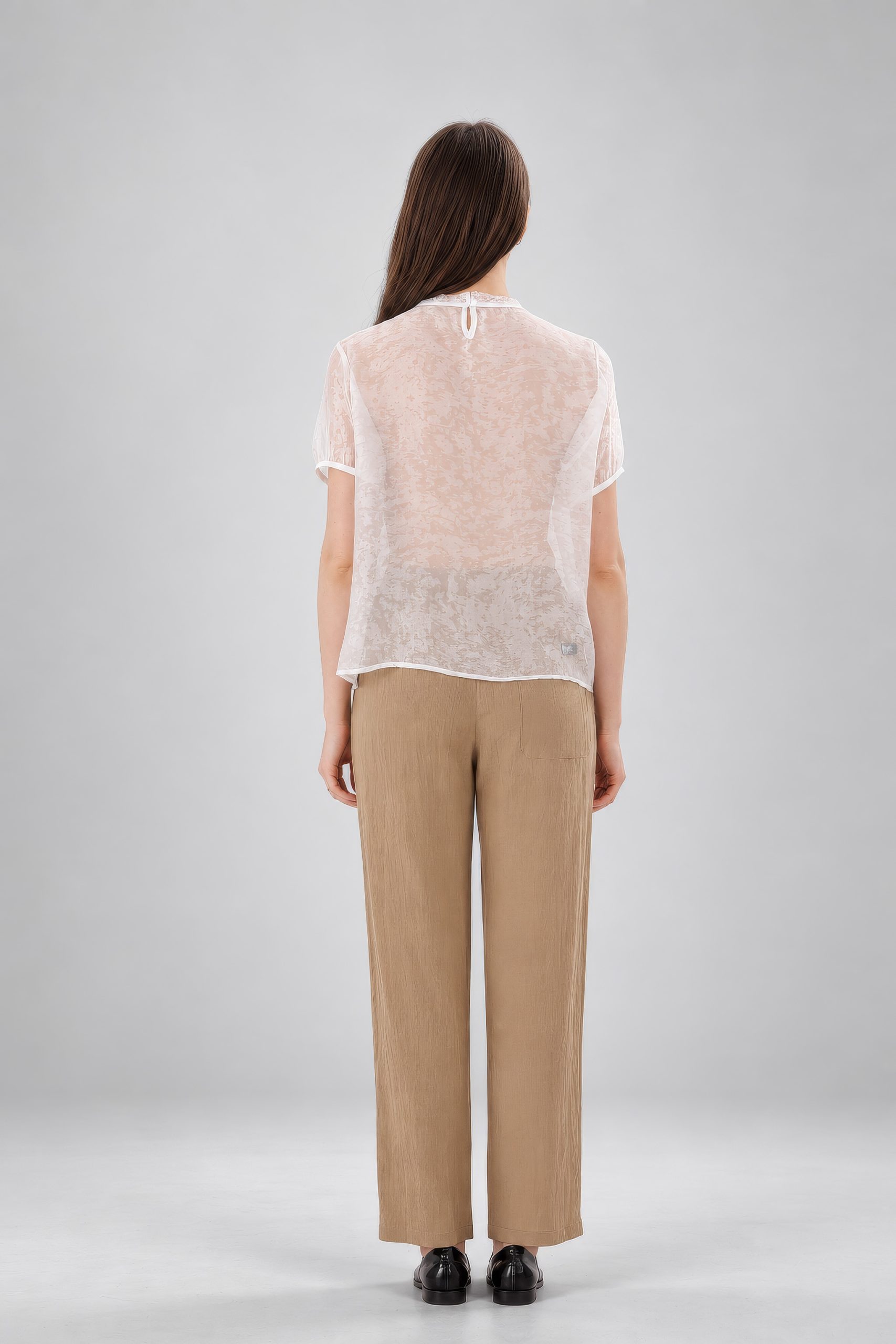 RNUV Ivory Veil Lace Blouse - Image 4